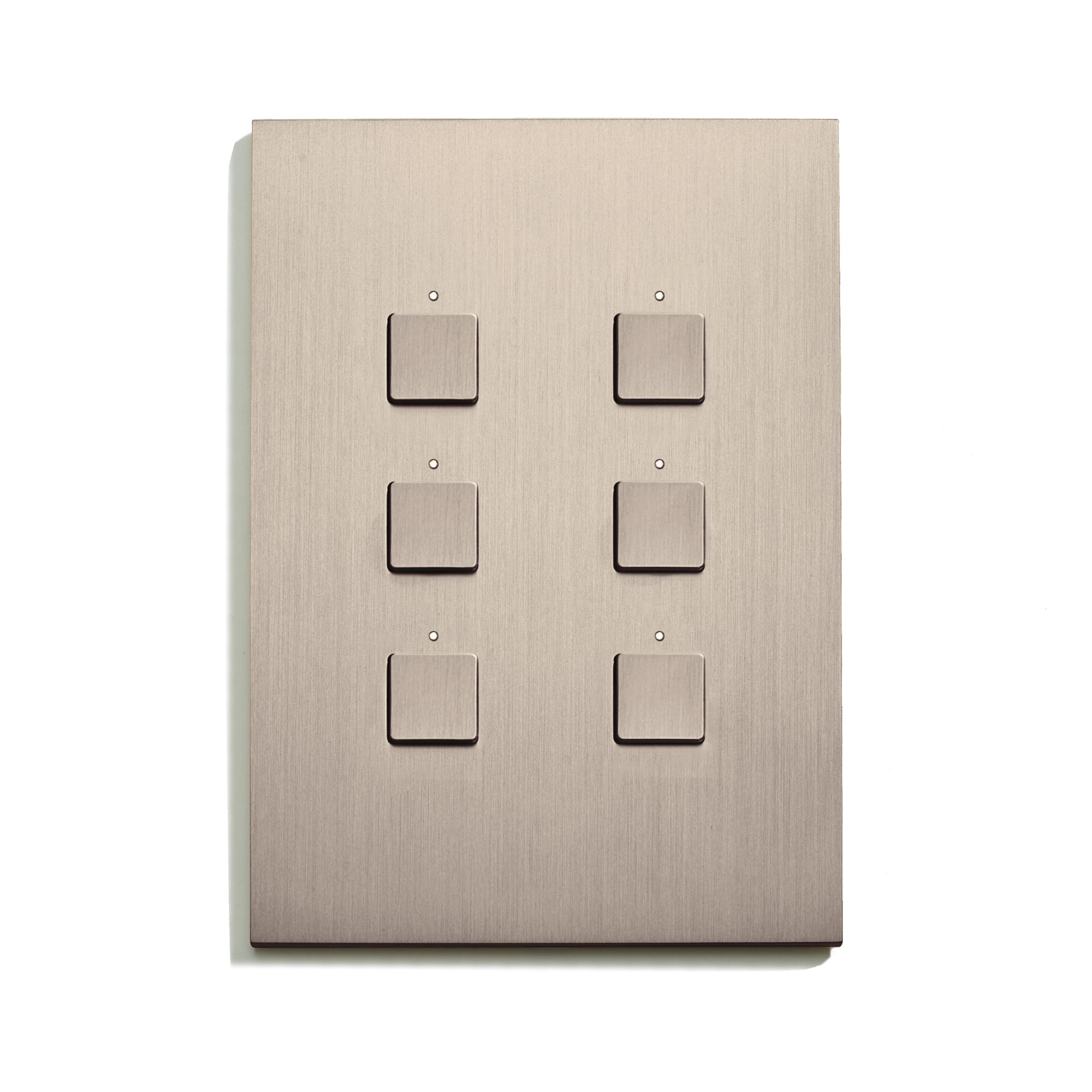 A wall plate with four switches on it.