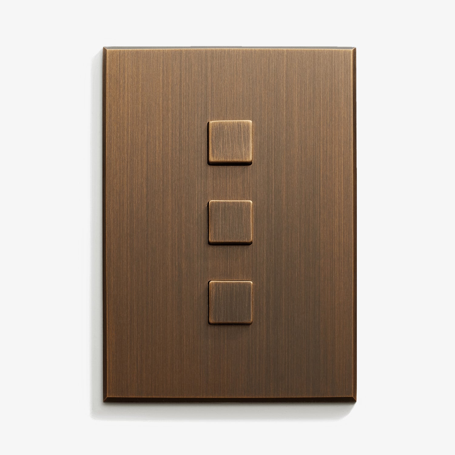 A light switch with four squares on a white background.